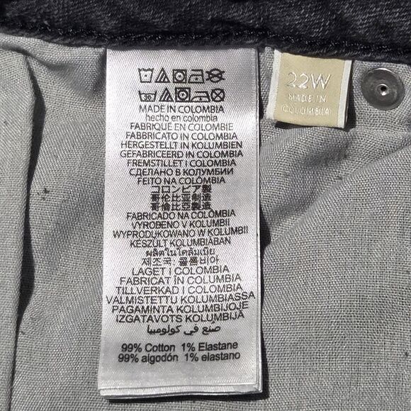 Michael Kors Selma High Rise Ankle Length Skinny Jeans Charcoal 22W - Picture 11 of 12